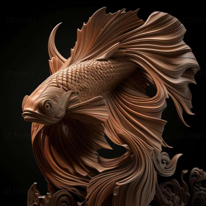 3D модель Бойцовая рыба-рыба (STL)